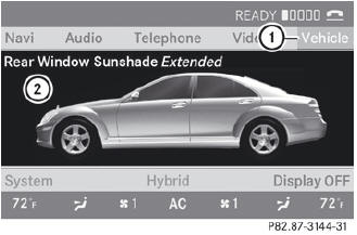 1 "Vehicle" menu