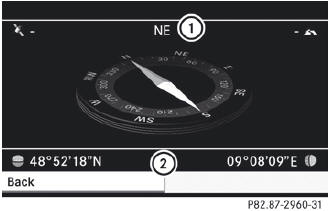 1 Current compass heading