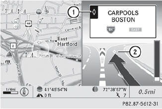 Example: display, car pool lane