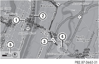 12 Icon display for the section of route affected