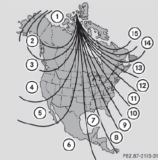 North America zone map