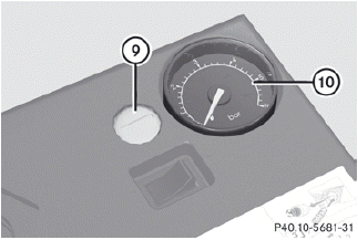 ► To reduce the tire pressure: press