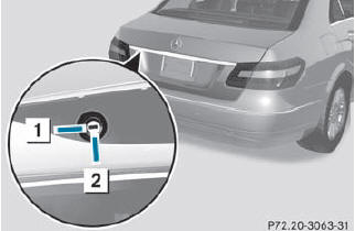 ► Turn the mechanical key counter-clockwise