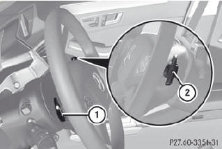 1. Left-hand steering wheel paddle shifter