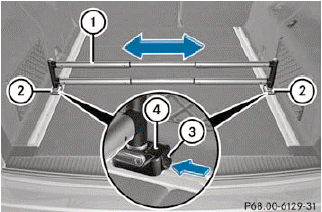 ► To install: insert one bracket2 into both