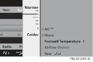 To change the temperature difference: