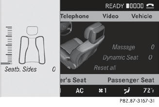 Select Setting by sliding  or