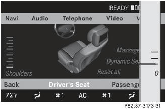 Select Setting by sliding