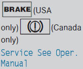 There is a malfunction in the system. The brake system continues to