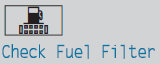 Vehicles with a diesel engine: there is water in the fuel filter.