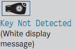 The KEYLESS-GO key cannot be detected at present.
