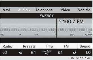 To set the station: if the display/selection