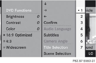 Select Title Selection by turning