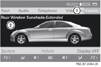 1 "Vehicle" menu item