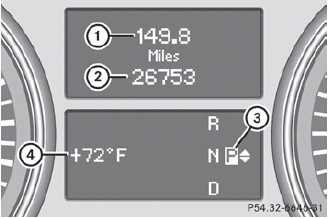 1 Trip odometer