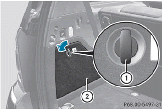 ► To open the side trim panel: turn