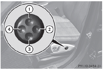 1 To raise the backrest contour