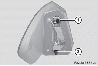 1 Rear fog lamp