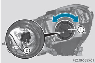 Low-beam headlamps (halogen headlamps)