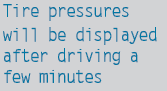 The tire pressure monitor is measuring the tire pressure.