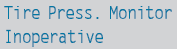 The tire pressure monitor is defective.