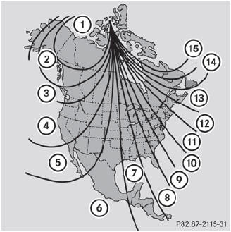 North America zone map