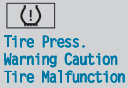 Risk of accidentThe tire pressure in one or more tires has