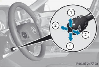 1. To adjust the steering wheel height