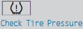 Risk of accidentThe tire pressure in one or more tires has
