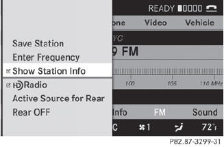 Select Audio in the main function bar by