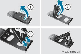   Fold both plates upwards 1.