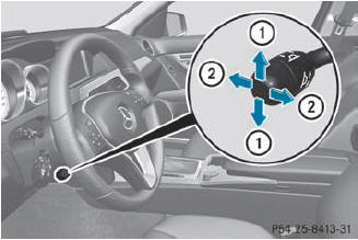 Adjusting the steering wheel electrically