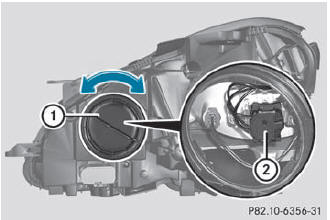 High-beam headlamps (halogen headlamps)