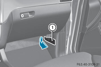 – Open the front right-hand door.